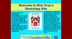 Desktop Screenshot of mick-gray.co.uk